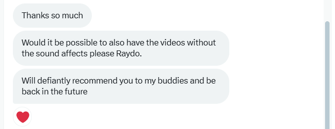 Testimonial from Max: Thanks so much. Will definitely recommend you to my buddies and be back in the future.